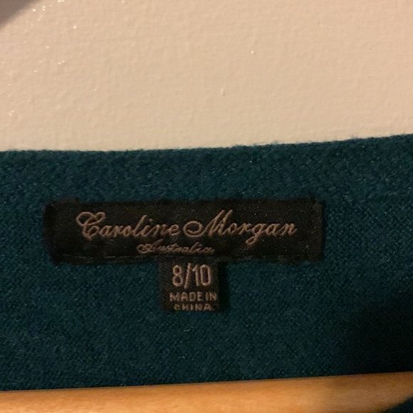 Caroline Morgan Teal Box Oversized Knit Sweater - Picture 3 of 5